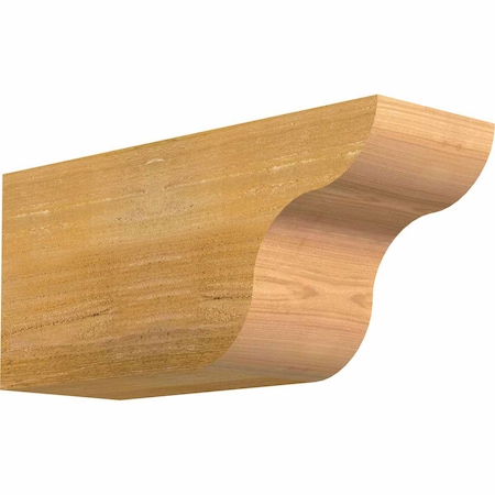 Ekena Millwork Carmel Rough Sawn Rafter Tail, Western Red Cedar, 6"W x 8"H x 18"L RFT06X08X18CAR00RWR
